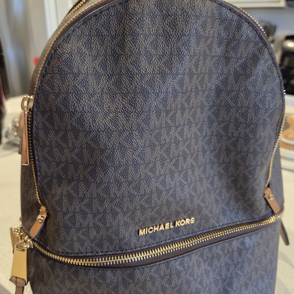 Michael Kors Brown Backpack